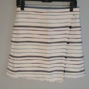 Striped A-Line Skirt